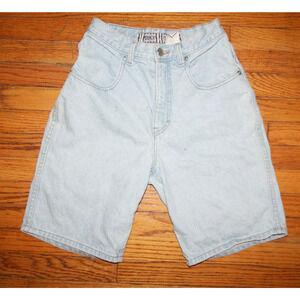 Vintage 90s Forenza Light Wash Womens Size 4 Classic Denim Jean Shorts Made USA
